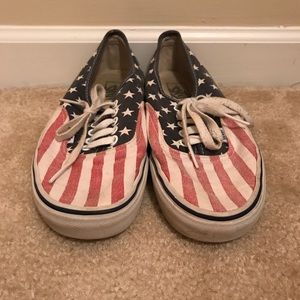 American flag Vans